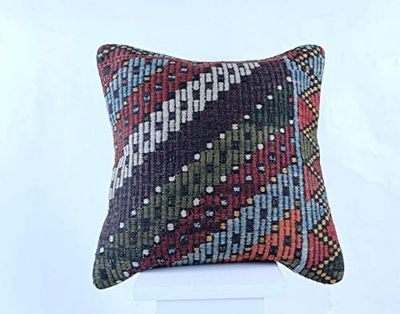 Kelim Cuscino 40x40 cm fatto a mano turco prodotto federe kilim dekorativo orientale etnici cuscino 1798