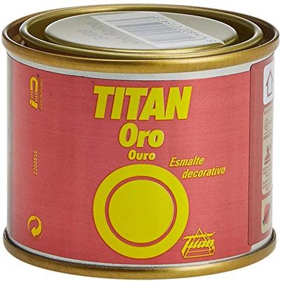 Titan Esmalte decorativo brilhante ouro vermelho 50 ml