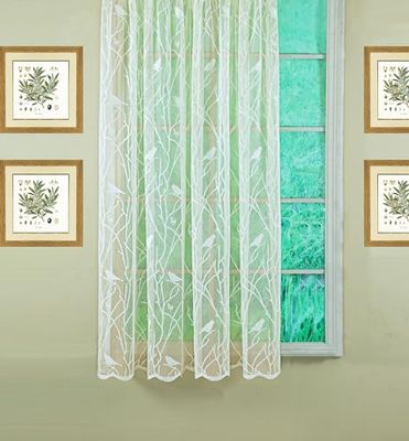 Today's Curtain, Songbird Semi-Sheer Lace Panel 63", Ivory, 56" W x 63" L