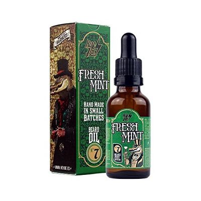 HEY JOE - Beard Oil Nº7 FRESH MINT 30 ml, óleo para barba de 30 ml com ARGAN, JOJOBA e maquilhagem. Aroma a menta e pinheiro