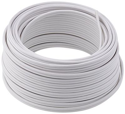 MANAX Câble pour Enceinte Blanc 2 x 1,5 mm² 20 m