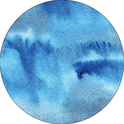 Bonateks, Tappetino per mouse rotondo con stampa digitale, base antiscivolo, per ufficio e casa, diametro: 22 cm