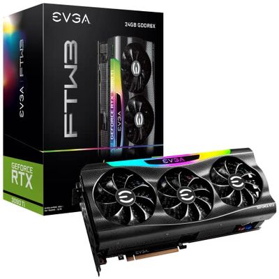 EVGA GeForce RTX 3090 Ti FTW3 GAMING, 24G-P5-4983-KR, 24GB GDDR6X, iCX3, ARGB LED, Backplate, Free eLeash