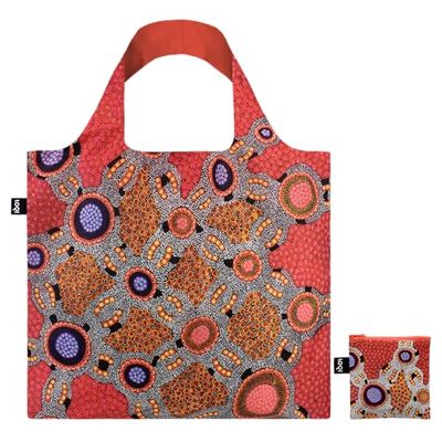 LOQI Jennifer Napaljarri Lewis - Water Dreaming Pink Recycled Bag