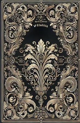 GG Vintage Black Journal Retro Notebook with Orange Ornate Design | A5 | for women and men