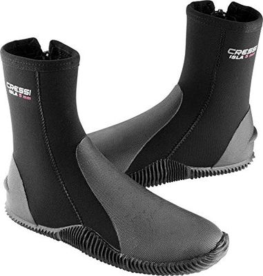 Cressi Isla 5mm, Nero, 5, Stivali Alti Unisex, 5 | US Man 5 | US Lady 6