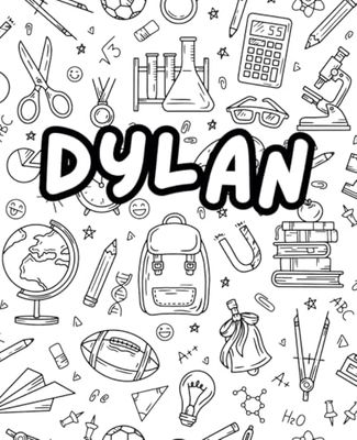 Dylan Composition Notebook Name book Name Journal for school kids teens elementary middle school college