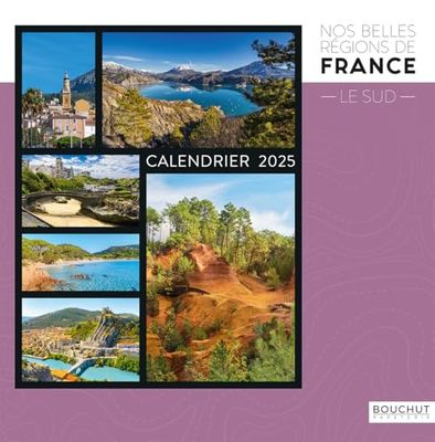 Illustrated Calendar "Le Sud" 30 x 30 cm BOUCHUT