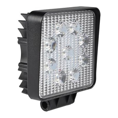 Stak by Velamp ST350 27 W (1 800 LM), LED 12 V/24 V, projecteur étanche IP67, Lampe de Travail pour Voitures, camions, SUV, tracteurs, fourches. 6 000 K, Noir