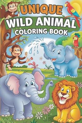 Unique Wild Animal Coloring Book