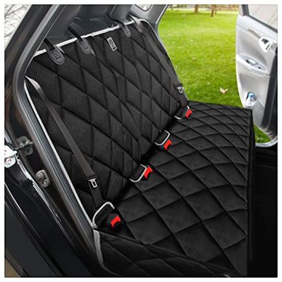 BRONZEMAN Funda Protectora de Asiento de Coche 100% Impermeable, Fuerte y Duradera, Resistente y Antideslizante, cinturón de Seguridad Central, tamaño Universal para Coches, Camiones y Todoterreno