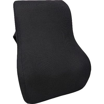 Vivamore Cuscino ergonomico per la schiena, per la parte bassa della schiena, cuscino lombare, memory foam, per sedie diverse, 46 x 38 x 12 cm, colore nero