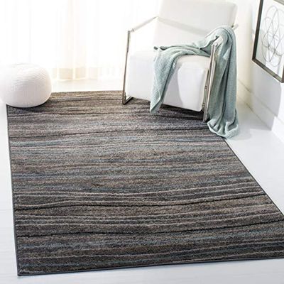Safavieh Holland Tapis rétro en polypropylène tissé Argenté/Beige 160 x 230 cm