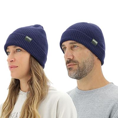 Jeep O102600-A184 J Ribbed Tricot HAT with Cuff J22W Unisex Deep Blue UNI