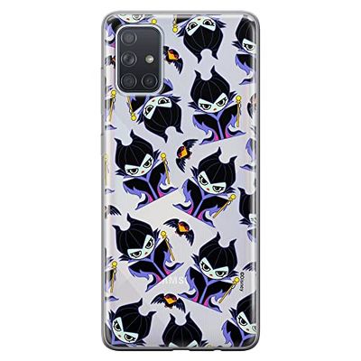 ERT GROUP mobiltelefonfodral för Samsung A71 originalt och officiellt licensierat Disney mönster Maleficent 004 optimalt anpassad till formen på mobiltelefonen, gedeeltelijk transparant