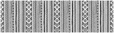 Doge Milano Chemin de cuisine, 100% Made in Italy, Tapis antitache avec impression numérique, Tapis antidérapant et lavable, Model Rock, 240x52 cm