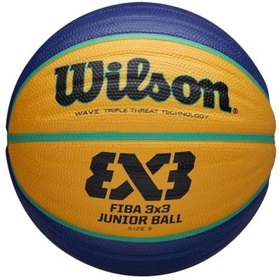 Wilson FIBA 3X3 Junior Ball WTB1133XB, Unisex basketballs, yellow, 5 EU