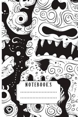 Cute Monster Lined Notebook: Drawing & Sketch Journal: Playful Creature Cover – Ideal for School, Fun Activities & Creative Expression