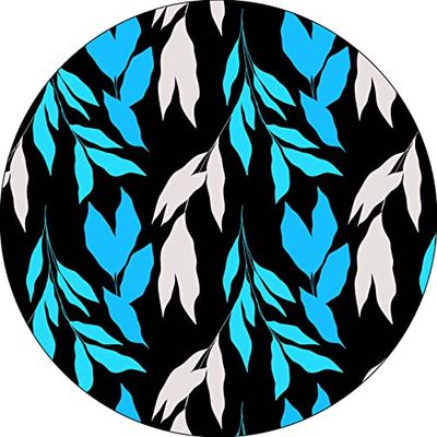 Bonateks, Round Digital Printed Mouse Pad, Non-Slip Base, for Office and Home, Diameter:22cm