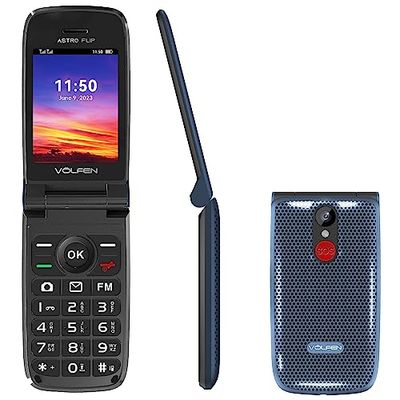 Volfen Telefono cellulare Astro Flip 2,8" Blu 32 GB