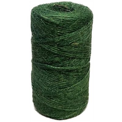 Tenax Corde de Jute Verte 50 m, Ficelle pour Jardinage, Corde de Jute pour Travaux Manuels, Bricolage, Décoration et Emballages Cadeaux