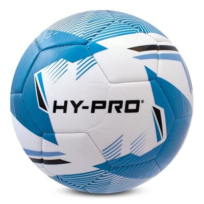 Hy-Pro Chevron fotboll – blå, storlek 5 fotboll med PVC för förbättrat grepp – perfekt match fotboll för träning och matcher i alla väderförhållanden