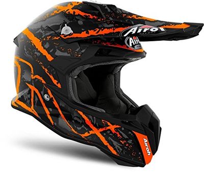 HELMET AIROH TERMINATOR OPEN VISION CARNAGE ORANGE GLOSS M