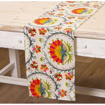 Alexandra House Living Tafelloper, meerkleurig, 33 x 180 cm, rechthoekig