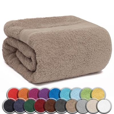 NatureMark SAUNATUCH/Badetuch – Premium Qualität 80x200cm – Sauna-Handtuch 100% Baumwolle – Farbe: Sable