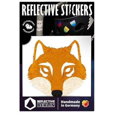 Reflekterande Berlin unisex – vuxna dekaler reflekterande dekal, Wolf Fox, en storlek