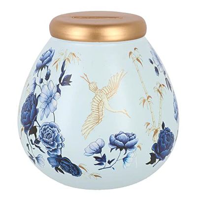 Pot Of Dreams Money Bank, Ceramic, Sky Blue, 14cm x 14cm x 14cm