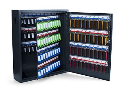 Pavo sleutelkast/kast, haak met zijdelingse sleutelinworp, donkergrijs Deluxe 150 Haken grijs