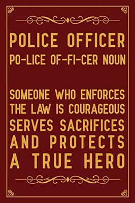 Police Officer Po-lice Of-fi-cer Noun: Notebook to Write in for Mother's Day, Mother's day Police gifts, Police journal, Police notebook, Police mom gifts, Police Week gifts