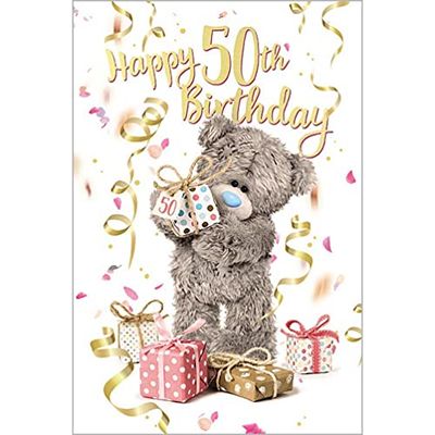 Me To You 50e 50 3D Holografische Hologram Beer Teddy VERJAARDAG Kaart