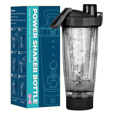 KOOSREEL Electric Protein Shaker Bottle, USB C Rechargeable Premium Vortex Protein Shake Mixer, BPA Free, Shaker Cups for Protein Shakes & Meal Replacement Shakes, 550ML
