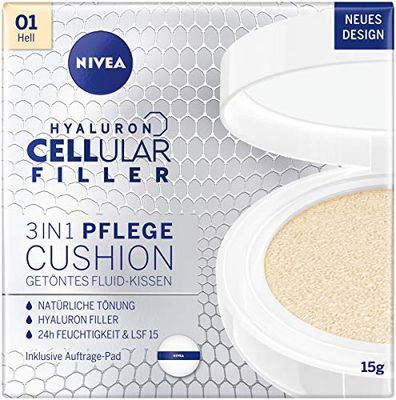 Nivea 3 em 1 Almofada de cuidado anti-age para filmes pré-cortados naturais e humidade, para peles claras, 15 g
