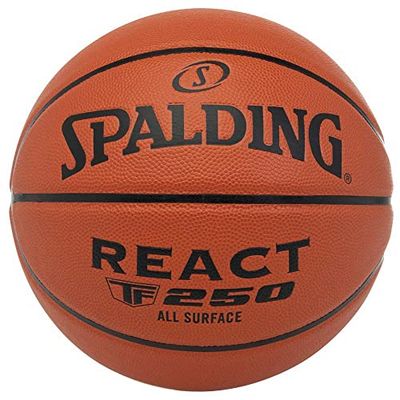 SPALDING React TF-250 Sz7 Composite Basketball SP-DIS Compos, volwassenen, uniseks, 0, eenheidsmaat