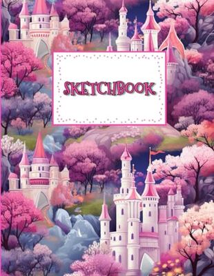 Castles of Creativity: Blossoming Dreams Sketchbook: An Enchanted Castle Drawing Pad for Art Journals, Doodle Diaries, and Princess Tales