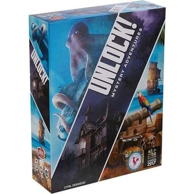 ASMODEE Space Cowboys Unlock! : Mystery Adventures - UNbox Now - Jeu Escape Game - Escape Game Enfant et Adulte - Jeux de Cartes - Jeu Enfant à partir de 10 Ans - 1 à 6 Joueurs - Version française