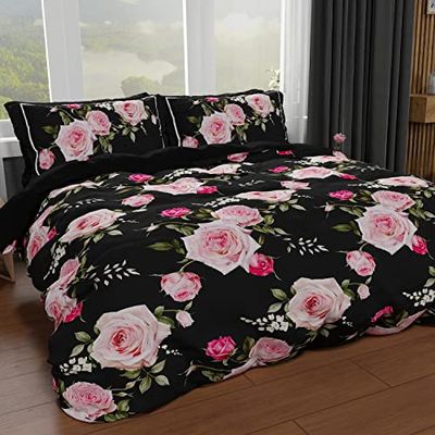 PETTI Artigiani Italiani - Funda nórdica Individual, Funda nórdica, Funda nórdica y Fundas de Almohada, Funda nórdica 100% Fabricada en Italia, Floral