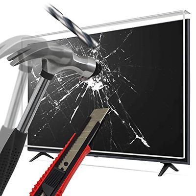 LEYF Salvaschermo TV 140 (55 Pollici) - Sospeso e Fisso - Protezione Anti Danno - Pellicola per Televisori LCD, LED, OLED 4K e QLED HDTV - Proteggi Schermo