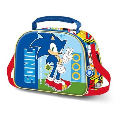 Sonic The Hedgehog - SEGA, Sac Repas 3D Unisex Kids, Bleu Sonic, One size
