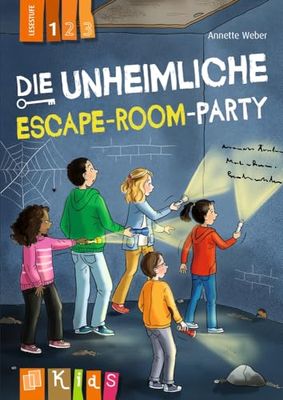 Die unheimliche Escape-Room-Party - Lesestufe 1: Differenzierte Lektüre mit spannenden Rätseln für Klasse 3/4