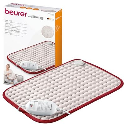 Beurer HK Comfort warmtekussen, warmtekussen met 3 temperatuurstanden, snelle opwarming en automatische uitschakelfunctie na ca. 90 minuten, met beveiliging tegen oververhitting, afmeting 44 x 33 cm