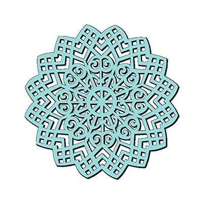 Sweet Dixie Stencil a Spirale a Reticolo, 15,2 x 15,2 cm