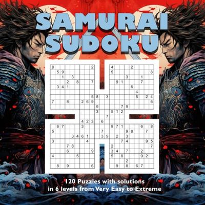 Samurai Sudoku: Samurai Sudoku Puzzles for All. 120 Puzzles with solutions.