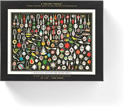 Galison 9780735371149 FA La 1000 Piece Puzzle, Multiple Christmas-related Colours: