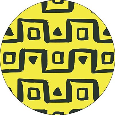 Bonateks, Ronde digitaal bedrukte muismat, antislip onderkant, voor kantoor en thuis, diameter: 22 cm