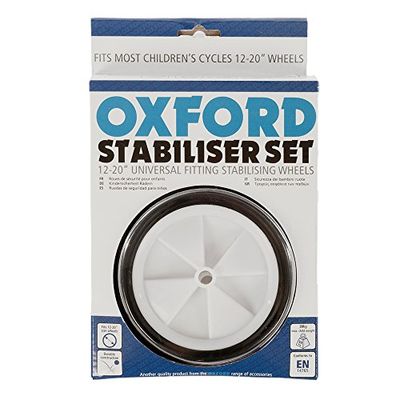 Oxford Children's Universal Stabiliser Set for Bikes - Black, 12-20-Inch