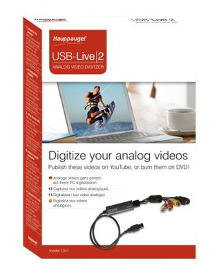 Hauppauge Win TV USB Live-2 Carte d'acquisition numérique Noir